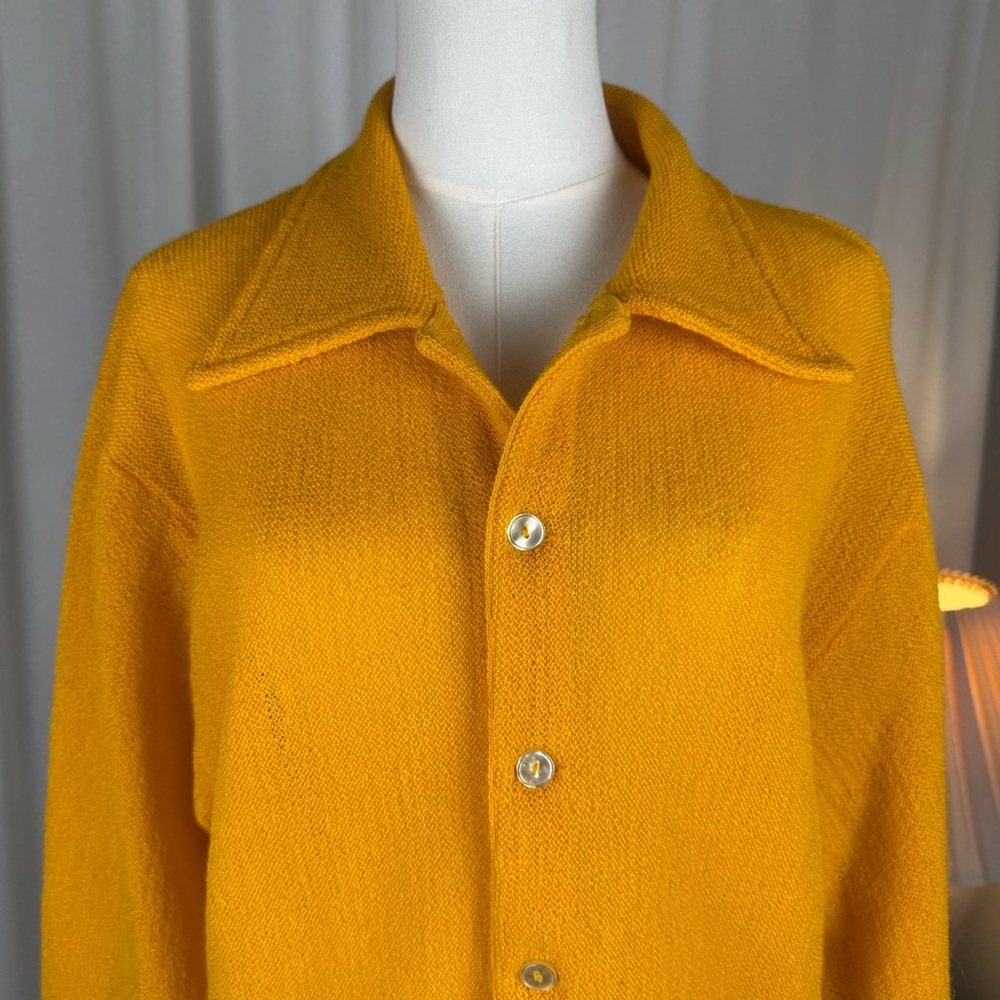 Vintage 1970s Jantzen Varsity Big Bill Alpaca & Mohair Cardigan - Picture 5 of 12